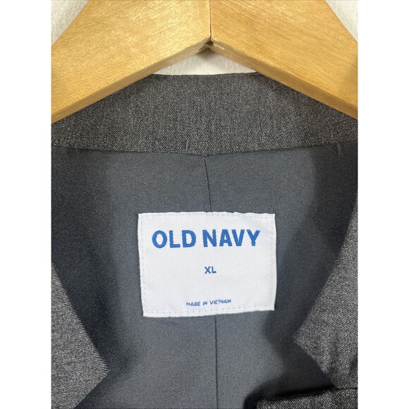 Old Navy Women's Relaxed Gray Blazer Jacket XL Regular Fit Classic Style NWT - Picture 2 of 10